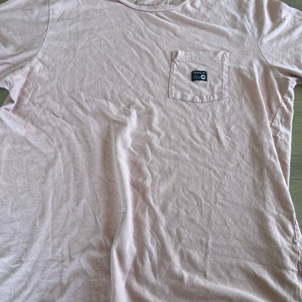RVCA Pink Short Sleeve Tee